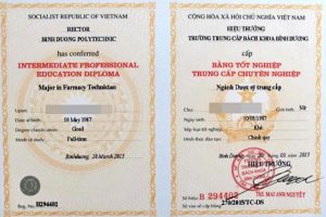 Dịch chứng nhận tốt nghiệp